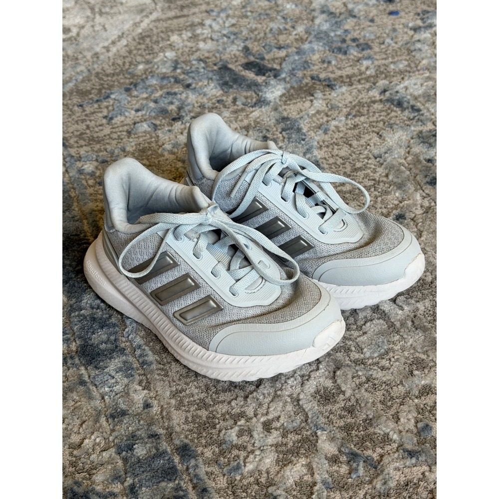 Adidas Runfalcon 2.0 Cloudfoam Running Shoes Grey Silver Kids Sneakers Size 11c